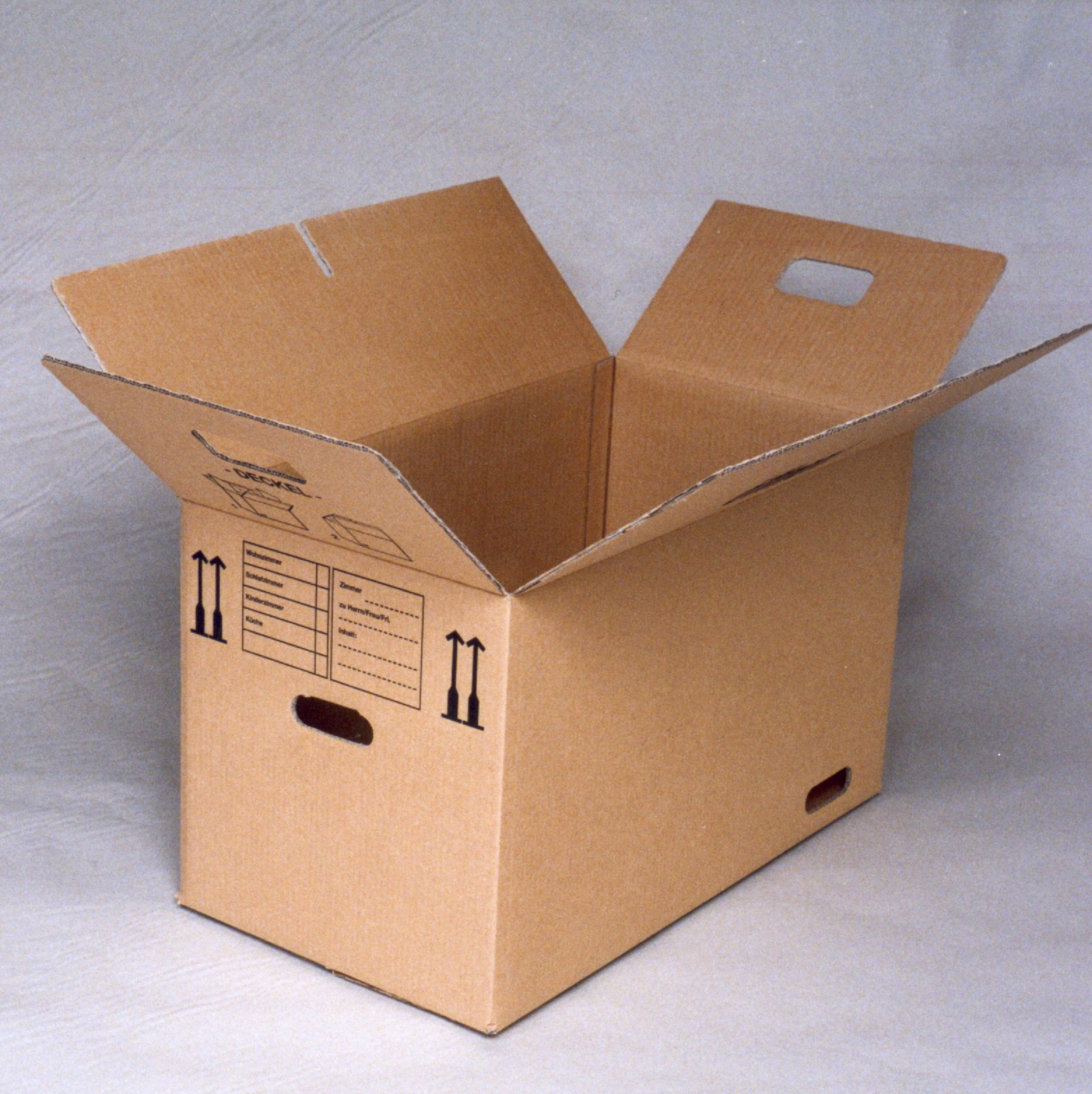 Cardboard box.