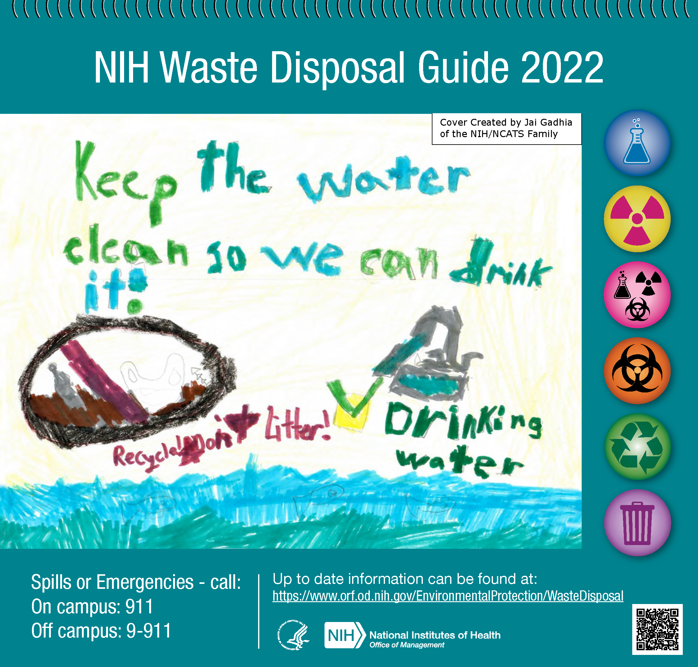 Front page of the NIH Waste Disposal Guide 2022